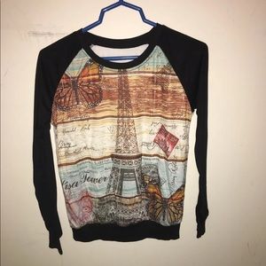 Paris design Long sleeve shirt